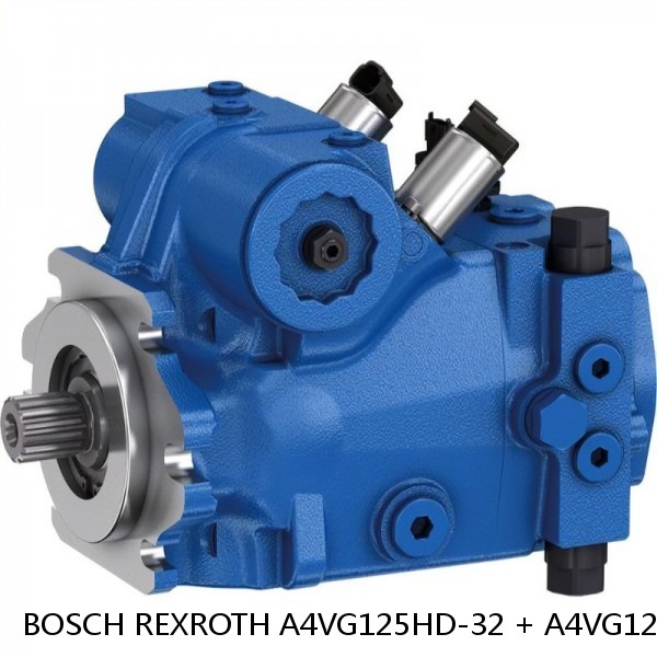 A4VG125HD-32 + A4VG125HD-32 BOSCH REXROTH A4VG Variable Displacement Pumps